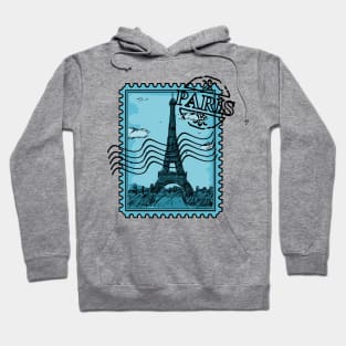 Paris Post Stamp Hoodie